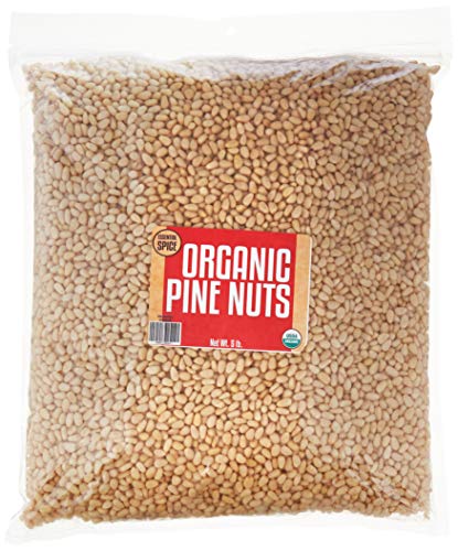 Essential Spice Organic Pine Nuts (Pignolias), 5 Lb