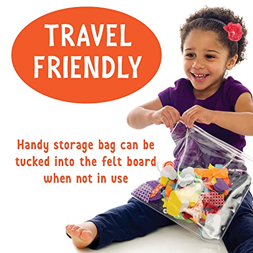 Creativity for Kids My First Fun Felt Shapes - Travel Friendly Felt Board for Toddlers, Crafts and Pretend Play - 100+ Pieces