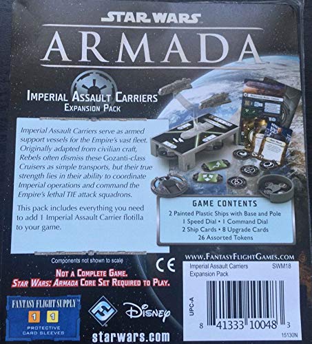 Star Wars Armada Imperial Assault Carriers EXPANSION PACK | Miniatures Battle Game | Strategy Game for Adults and Teens | Ages 14+ | 2 Players | Avg. Playtime 2 Hours | Made by Fantasy Flight Games
