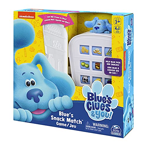 Nickelodeon Blue's Clues Snack Match Game, Matching Board Game, for Families and Kids Ages 3 and up