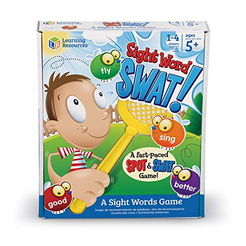 Learning Resources Sight Word Swat ® a Sight Words Game - 114 Pieces, Ages 5+ Educational Games for Kids, Sight Word and Brain Games for Kids, Kindergarten Learning Games