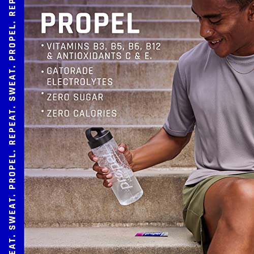 Propel Powder Packets, Kiwi Strawberry With Electrolytes, Vitamins and No Sugar, Pack of 12, 10 Packets each, Total 120 packets (Packaging May Vary)
