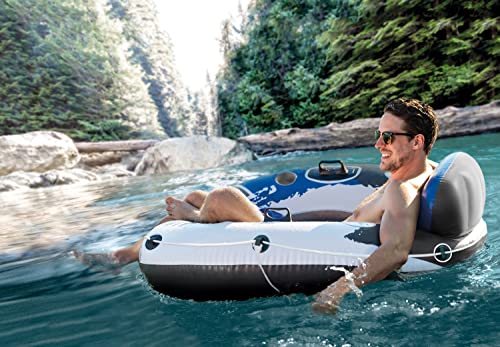 Intex River Run I Sport Lounge, Inflatable Water Float, 53' Diameter