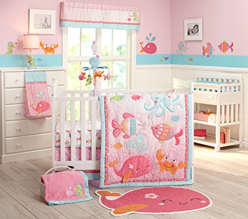 Carter's Sea Collection Musical Mobile, Pink/Blue/Turquoise