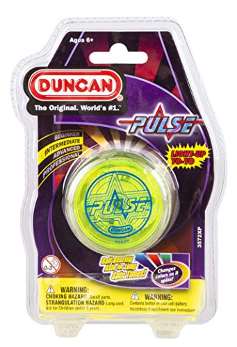 Duncan Toys Pulse LED Light-Up Yo-Yo, Intermediate Level Yo-Yo with Ball Bearing Axle and LED Lights, Mystery Color