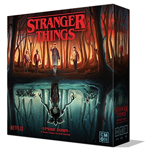 Stranger Things Upside Down Board Game | Strategy Game | Tabletop Miniatures Game | Cooperative Game for Kids and Adults | Ages 12+ | 2-4 Players | Average Playtime 60 Minutes | Made by CMON