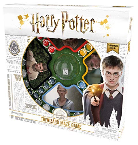Pressman Harry Potter Triwizard Maze Game - Classic Pop 'N' Race Gameplay with A Magical Twist Blue, 5'