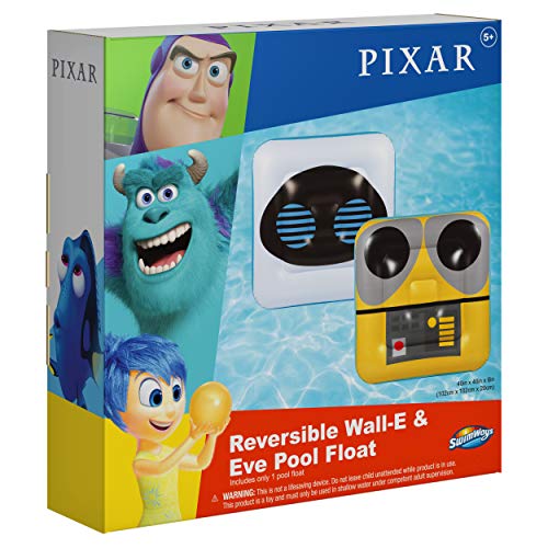 SwimWays Oversize Inflatable Pool Floats - Double Sided Pixar Wall-E and Eve