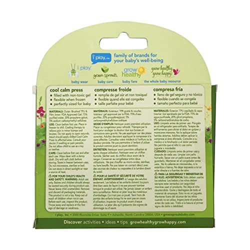 green sprouts Cool Calm Press | Soothes aches, bumps, and bruises with cold therapy | Filled with non-toxic gel, Flexible when frozen, Reusable