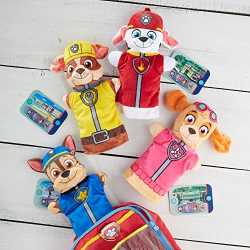 Melissa and Doug PAW Patrol Hand Puppets (4 Puppets, 4 Cards) - PAW Patrol Puppets Pretend Play for Kids