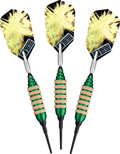 Viper Spinning Bee Soft Tip Darts with Casemaster Storage/Travel Case, Green, 16 Grams