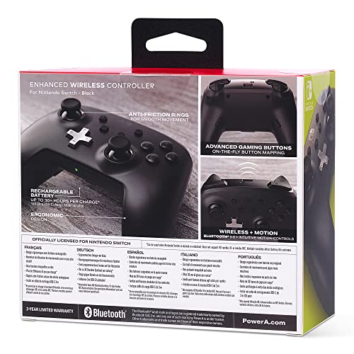 PowerA Enhanced Wireless Controller for Nintendo Switch - Black