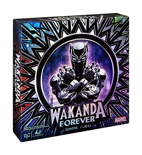 Marvel Wakanda Forever, Black Panther Dice-Rolling Game for Families, Teens and Adults