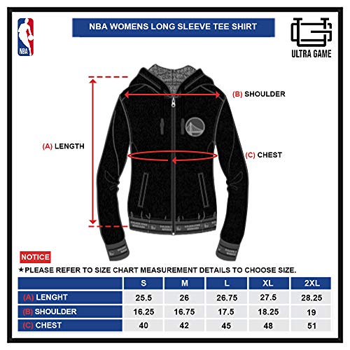 Ultra Game NBA Houston Rockets Womens Full Zip Sherpa Jersey Hoodie with Team Logo, Team Color, X-Large