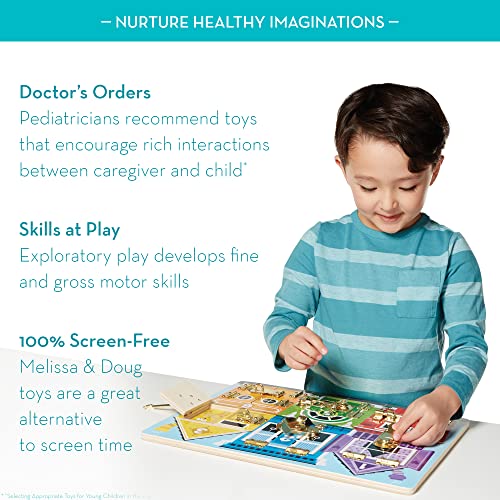Melissa and Doug Latches Wooden Activity Board