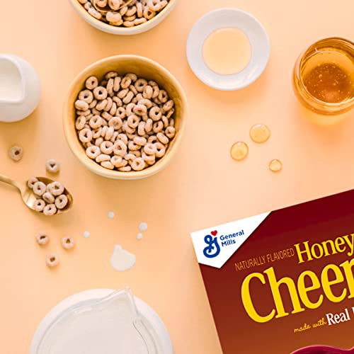 Honey Nut Cheerios Heart Healthy Cereal, Gluten Free Cereal With Whole Grain Oats, 10.8 OZ