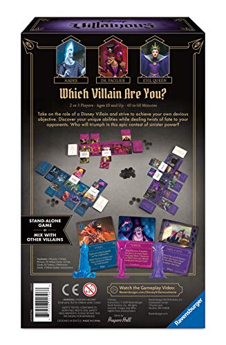 Ravensburger Disney Villainous: Wicked To The Core Strategy Board Game for Age 10 and Up - Stand-Alone and Expansion To The 2019 Toty Game of The Year Award Winner