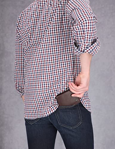 Timberland mens Genuine Leather Rfid Blocking Passcase Security Wallet Billfold, Dark Brown, One Size US