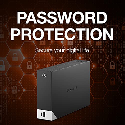 Seagate One Touch Hub 12TB External Hard Drive Desktop HDD – USB-C and USB 3.0 port, for Computer Desktop Workstation PC Laptop Mac, 4 Months Adobe Creative Cloud Photography plan (STLC12000400)