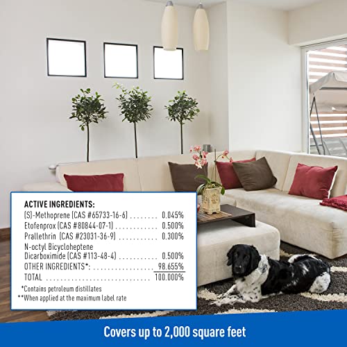 Adams Plus Flea and Tick Carpet Spray, Kills Fleas, Flea Eggs, Flea Larvae, Ticks, Ants, Roaches, Spiders, Waterbugs and Many Other Listed Nuisance Pests In The Carpet, Treats Up to 2,000 Sq Ft, 16 Ounces