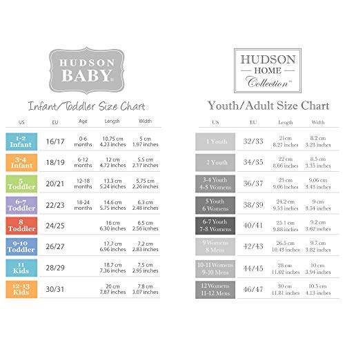 Hudson Baby Unisex-Child Water Shoes for Sports, Yoga, Outdoors, Baby and Toddler Sandy Beach, 18-19 Infant