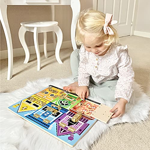 Melissa and Doug Latches Wooden Activity Board
