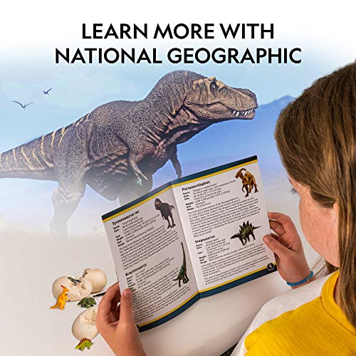 NATIONAL GEOGRAPHIC Dinosaur Dig Kit - 12 Dino Shaped Dig Bricks with Dinosaur Figures Inside, 12 Excavation Tool Sets, Perfect Activity for Egg Hunt or Dig Party, Great STEM Toy for Boys and Girls