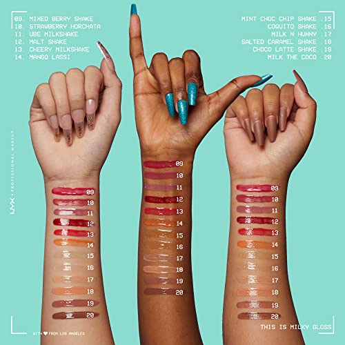 NYX PROFESSIONAL MAKEUP This Is Milky Gloss, Lip Gloss with 12 Hour Hydration, Vegan - Milk and Hunny (Honey Nude)