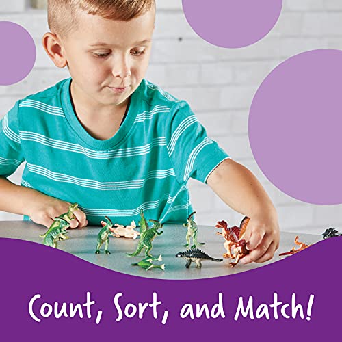 Learning Resources Dinosaur Counters - 60 Pieces, ages 3+ Dinosaur Toys, Dinosaurs for Toddlers, Dinosaurs Action Figure Toys, Kids' Play Dinosaur and Prehistoric Creature Figures