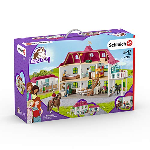 Schleich Horse Club, 70-Piece Playset, Horse Toys for Girls and Boys 5-12 years old Lakeside Country House and Stable