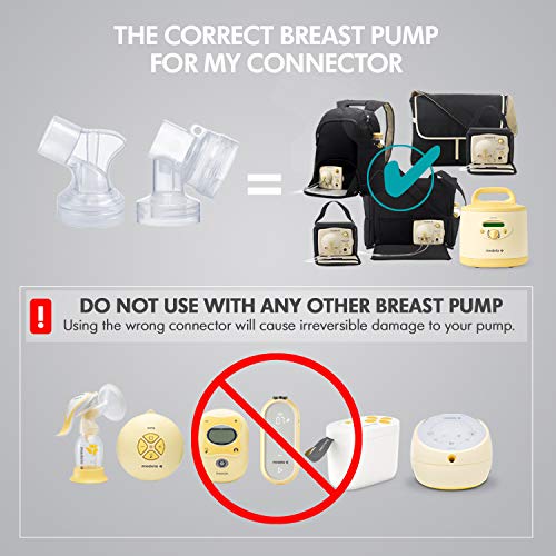 Medela Spare or Replacement PersonalFit Connectors, 2 Count (Pack of 1)