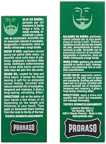 Proraso Beard Care Set - Refresh , 1 Count (Pack of 1)