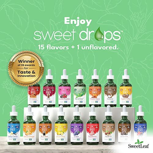 SweetLeaf SteviaClear Sweet Drops - Stevia Liquid Drops Sweetener, Pure Stevia Drops with No Bitter Aftertaste, Liquid Sugar Alternative, Zero Calorie, Keto Food, Non-GMO SweetLeaf Stevia, 4 Fl Oz