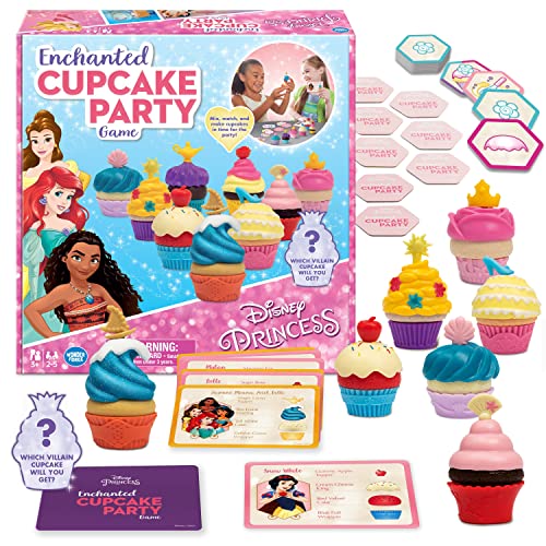 Wonder Forge Disney Princess Enchanted Cupcake Party Game For Girls and Boys Age 3 and Up - A Fun and Fast Matching Game You Can Play Over and Over (1088)