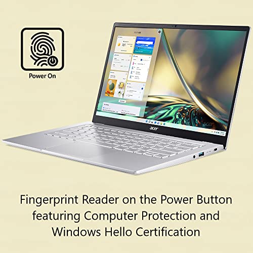 Acer Swift 3 Intel Evo Thin and Light Laptop | 14' QHD 100% sRGB | Intel Core i7-1260P | Intel Iris Xe Graphics | 16GB LPDDR4X | 512GB SSD | Killer Wi-Fi 6E AX1675 | Windows 11 Home | SF314-512-78JG