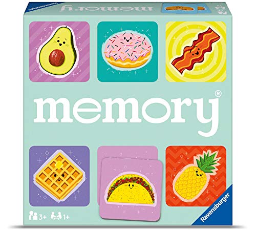 Ravensburger 20357 4 Foodie Favorites Memory Game for Boy and Girls Age 3 and Up! - A Fun and Fast Food Matching Game