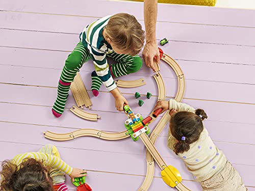 BRIO My First Railway – 33727 Beginner Pack | Wooden Toy Train Set for Kids Age 18 Months and Up