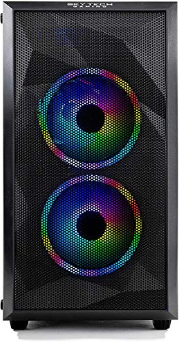Skytech Chronos Mini Gaming PC Desktop - AMD Ryzen 3 3100, NVIDIA GTX 1660 Super 6GB, 16GB DDR4 3200, 500GB SSD, AC Wi-Fi, Windows 10 Home 64-bit