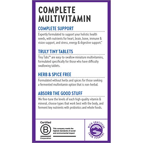 New Chapter Tiny Tabs Multivitamin with Energy Stress and Immune Support + Vitamin D3 + B Vitamins, 192 Count