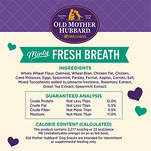 Old Mother Hubbard by Wellness Mother's Solutions Minty Fresh Breath Natural Dog Treats