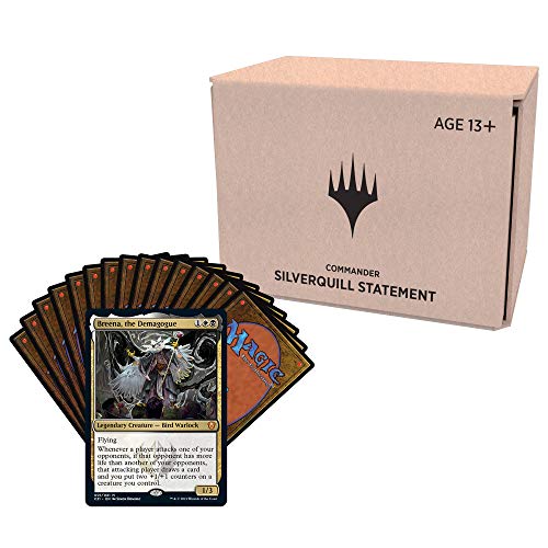 Magic The Gathering Strixhaven Commander Deck – Silverquill Statement (Black-White) | Minimal Packaging Version