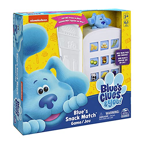 Nickelodeon Blue's Clues Snack Match Game, Matching Board Game, for Families and Kids Ages 3 and up