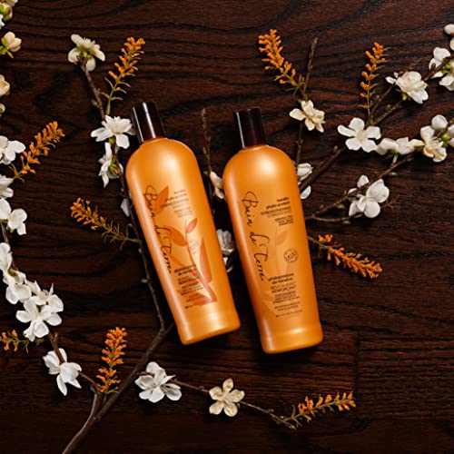 Bain de Terre Strengthening Shampoo | Keratin Phyto-Protein | Weak and Fragile Hair | Argan and Monoi Oils | Paraben Free | 13.5 Fl Oz