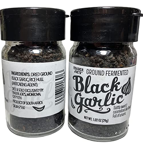 Trader Joe's Ground Fermented Black Garlic, 1.02 oz (Pack of 2)