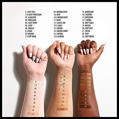 NYX PROFESSIONAL MAKEUP Total Control Pro Drop Foundation, Skin-True Buildable Coverage - Almond