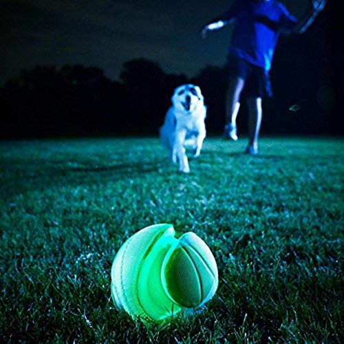ChuckIt! Kick Fetch Dog Toy Ball, Glow In The Dark, Small