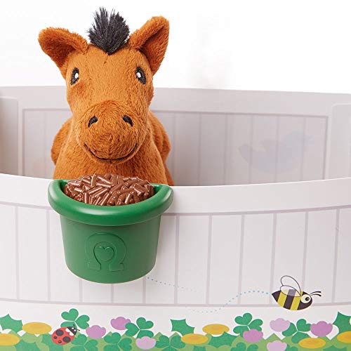 Melissa and Doug Feed and Groom Horse Care Play Set With Plush Stuffed Animal (23 pcs) - Pretend Play Horse Plush Toys For Girls And Boys Toddlers Ages 1+
