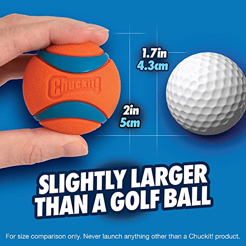 Chuckit Ultra Ball Dog Toy, Small (2 Inch Diameter), Pack of 2, for Breeds 0-20 lbs