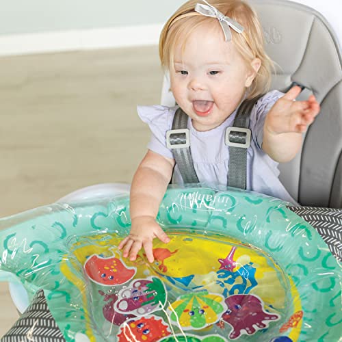 Infantino Wee Wild Ones Pat and Play Water Mat - Narwhal Themed Water mat for Infants and Older Babies, for Tummy time and Sensory Play
