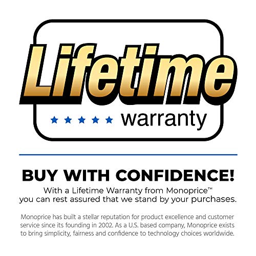 Monoprice Cat5e Ethernet Patch Cable - 25 Feet - Yellow | Network Internet Cord - RJ45, Stranded, 350Mhz, UTP, Pure Bare Copper Wire, 24AWG